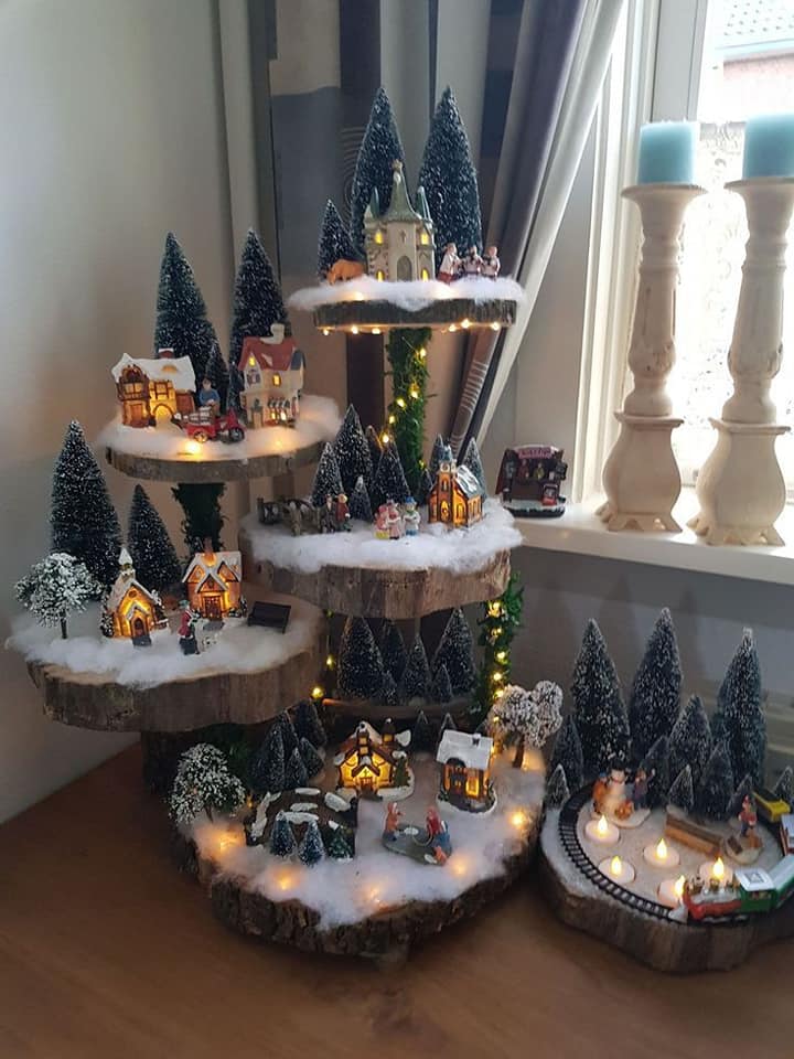 Christmas village display