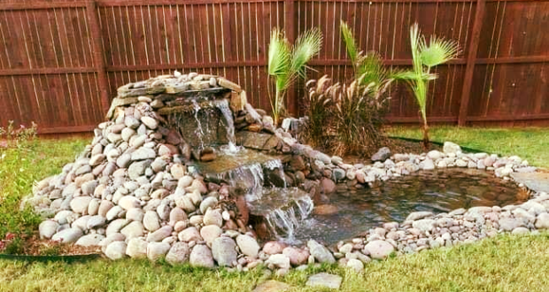 Creative and DIY Waterfall in Backyard – Fancy Life Corner