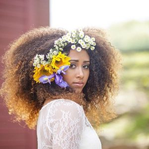 flowers in hair