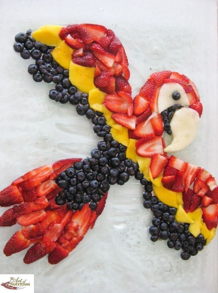 must see bird fruit art