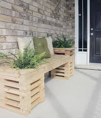 bench with planters