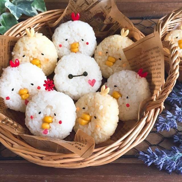 white rice birds